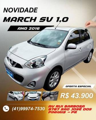 NISSAN MARCH 1.0 SV 12V FLEX 4P MANUAL